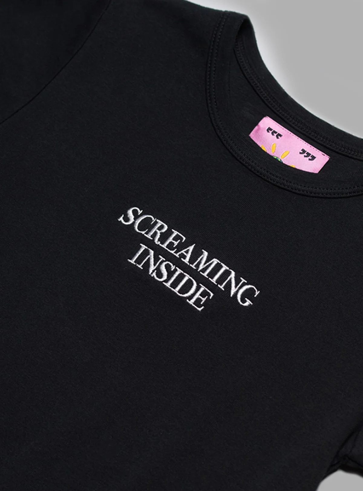 Screaming Inside Baby Tee - Image 2